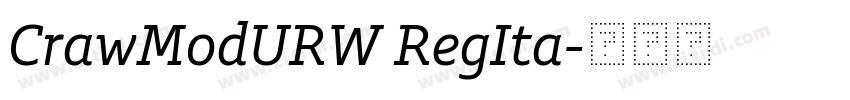 CrawModURW RegIta字体转换